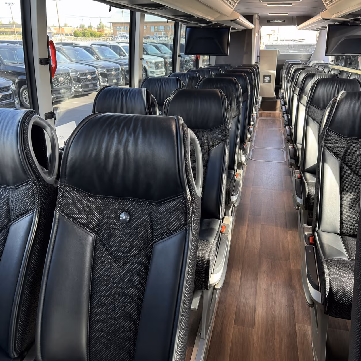 oceanside charter bus services interior